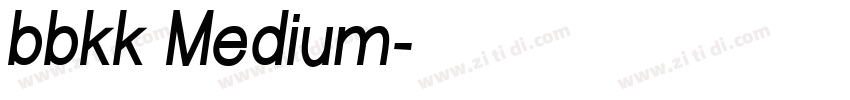 bbkk Medium字体转换